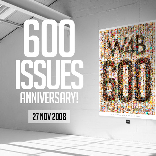 W4B 600 ISSUES ANNIVERSARY POSTER